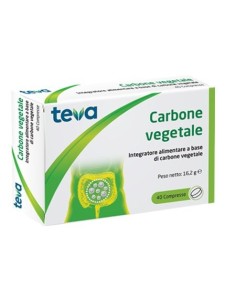Teva Carbone Vegetale Integratore Benessere Intestinale 40 Compresse